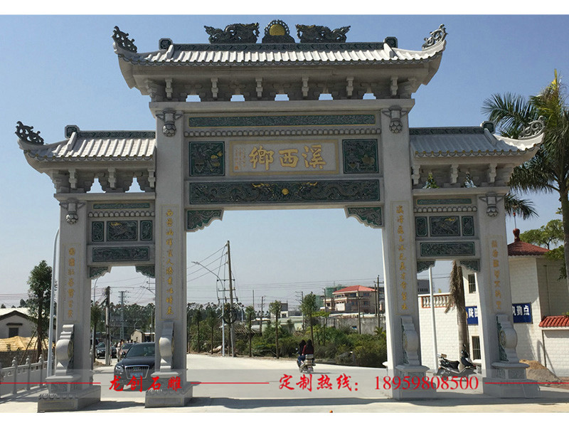 農(nóng)村大門(mén)牌坊的圖案樣式及特點(diǎn)